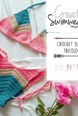 White Crochet Swimsuit Crochet pattern by Fabiana Correa