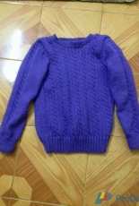 Violet sweater for woman