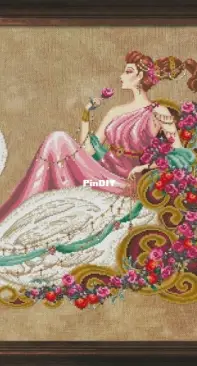 Bella Filipina Cross Stitch Designs BF038 Goddess Aphrodite by Aldrin Jay C Parilla XSD