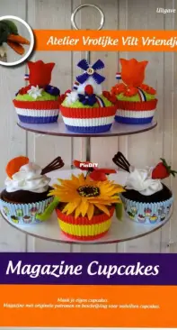 Atelier Happy Felt Friends  Cupcakes Nr 10 - Atelier Vrolijke Vilt Vriendjes - Cupcakes Nr 10  Dutch