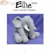 Funky Friends Factory-Ellie Elephant Plush Toy Sewing Pattern