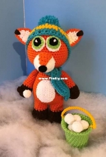 Made by Mary - Mary Smith - Freddy the Fox with Bucket of Snowballs - Russian - Translated - Free