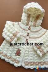 Just Crochet - Heather Davidson - Girls Hooded Jacket - Free