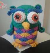 Colorful Owl Amigurumi