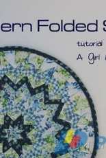 Modern Folded Star Mini Quilt by A Girl in Paradise-Free