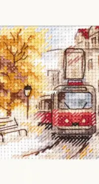 Alisa 0-217 Autumn in the city. Tram